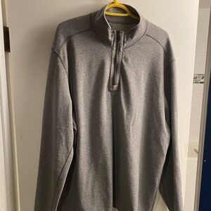 Eddie Bauer Men's Gray Zip-Up Sweater